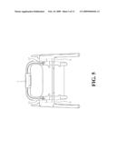 Single-Hand Height Adjustment Mechanism Of Highchair diagram and image