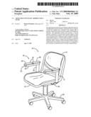 ADJUSTABLE PNEUMATIC ARMREST FOR A CHAIR diagram and image