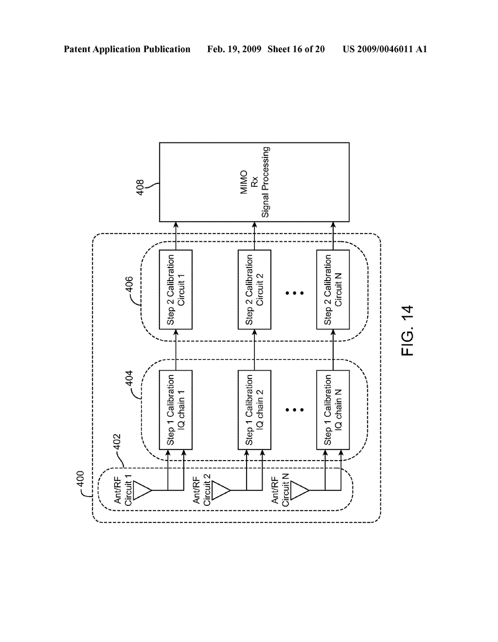 Method and Apparatus for Calibration for Beamforming of Multi-Input-Multi-Output (MIMO) Orthogonol Frequency Division Multiplexing (OFDM) Transceivers - diagram, schematic, and image 17