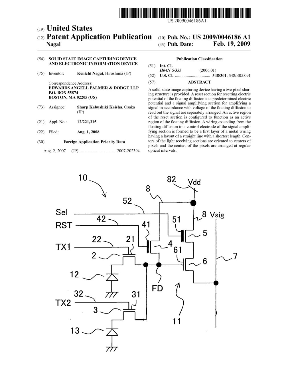 Solid state image capturing device and electronic information device - diagram, schematic, and image 01