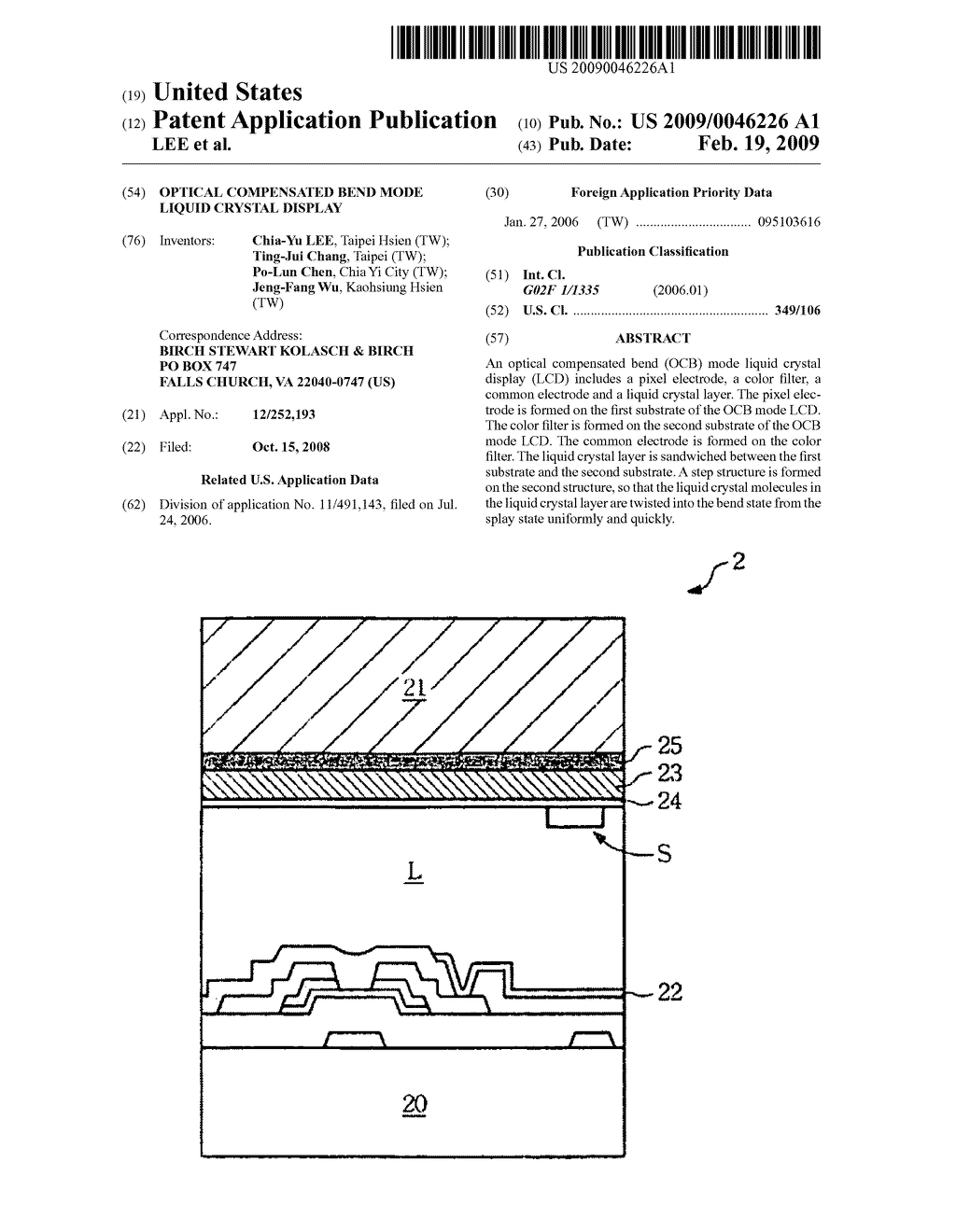 OPTICAL COMPENSATED BEND MODE LIQUID CRYSTAL DISPLAY - diagram, schematic, and image 01