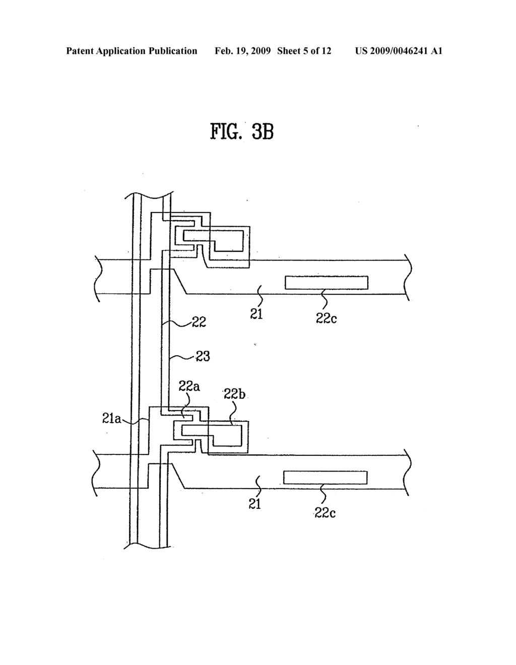 LIQUID CRYSTAL DISPLAY DEVICE WITH NOTCHED GATE LINE AND GATE ELECTRODE - diagram, schematic, and image 06