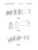 Projector of an information display system in vehicles, in particular in aircraft diagram and image