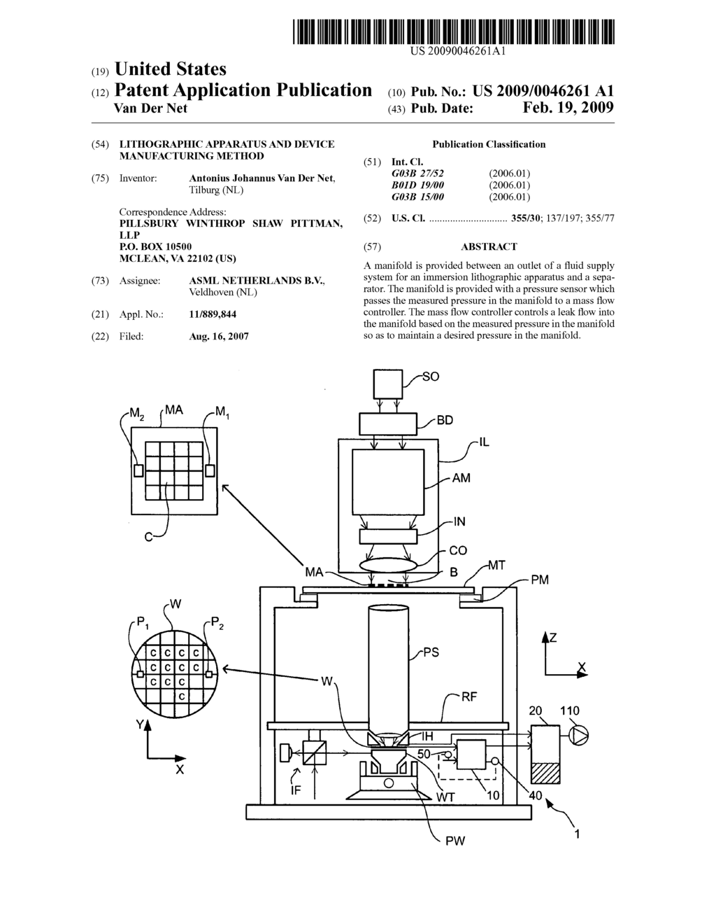 Lithographic apparatus and device manufacturing method - diagram, schematic, and image 01