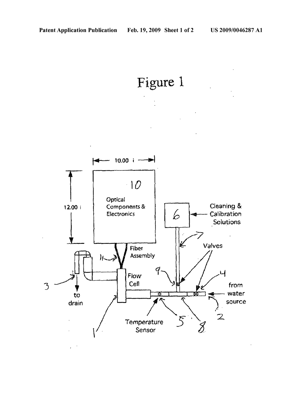 Zero angle photo spectrophotometer for monitoring of water systems - diagram, schematic, and image 02