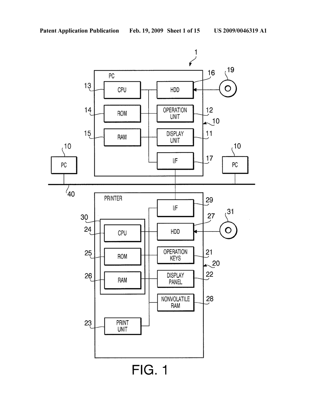 PRINTING SYSTEM, PRINTING APPARATUS, METHOD FOR PRINTING, AND COMPUTER USABLE MEDIUM THEREFOR - diagram, schematic, and image 02