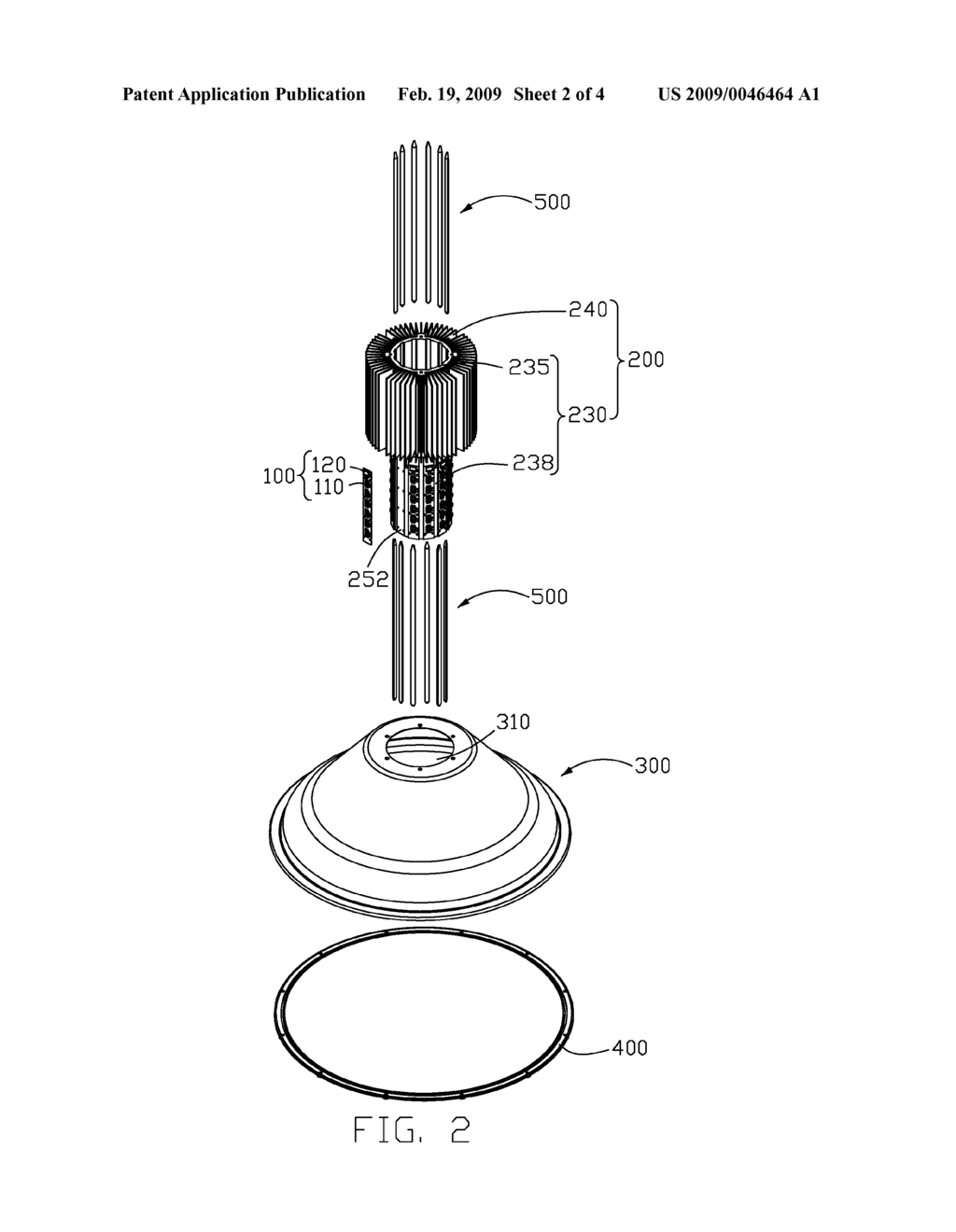 LED LAMP WITH A HEAT SINK - diagram, schematic, and image 03