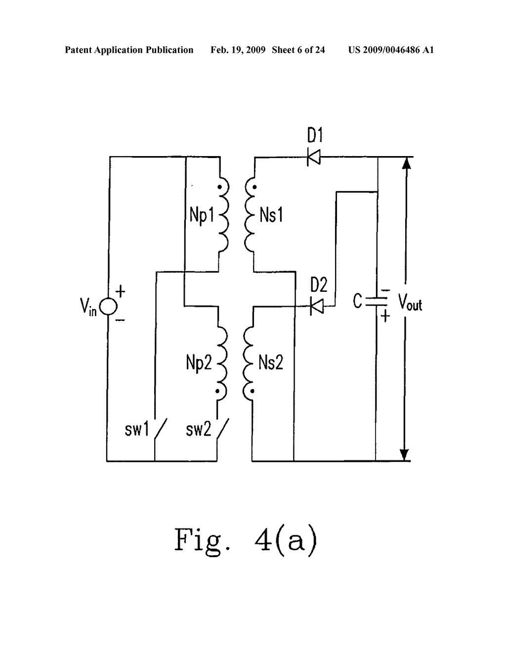 MAGNETIC INTEGRATED CIRCUIT FOR MULTIPHASE INTERLEAVED FLYBACK CONVERTER AND CONTROLLING METHOD THEREOF - diagram, schematic, and image 07