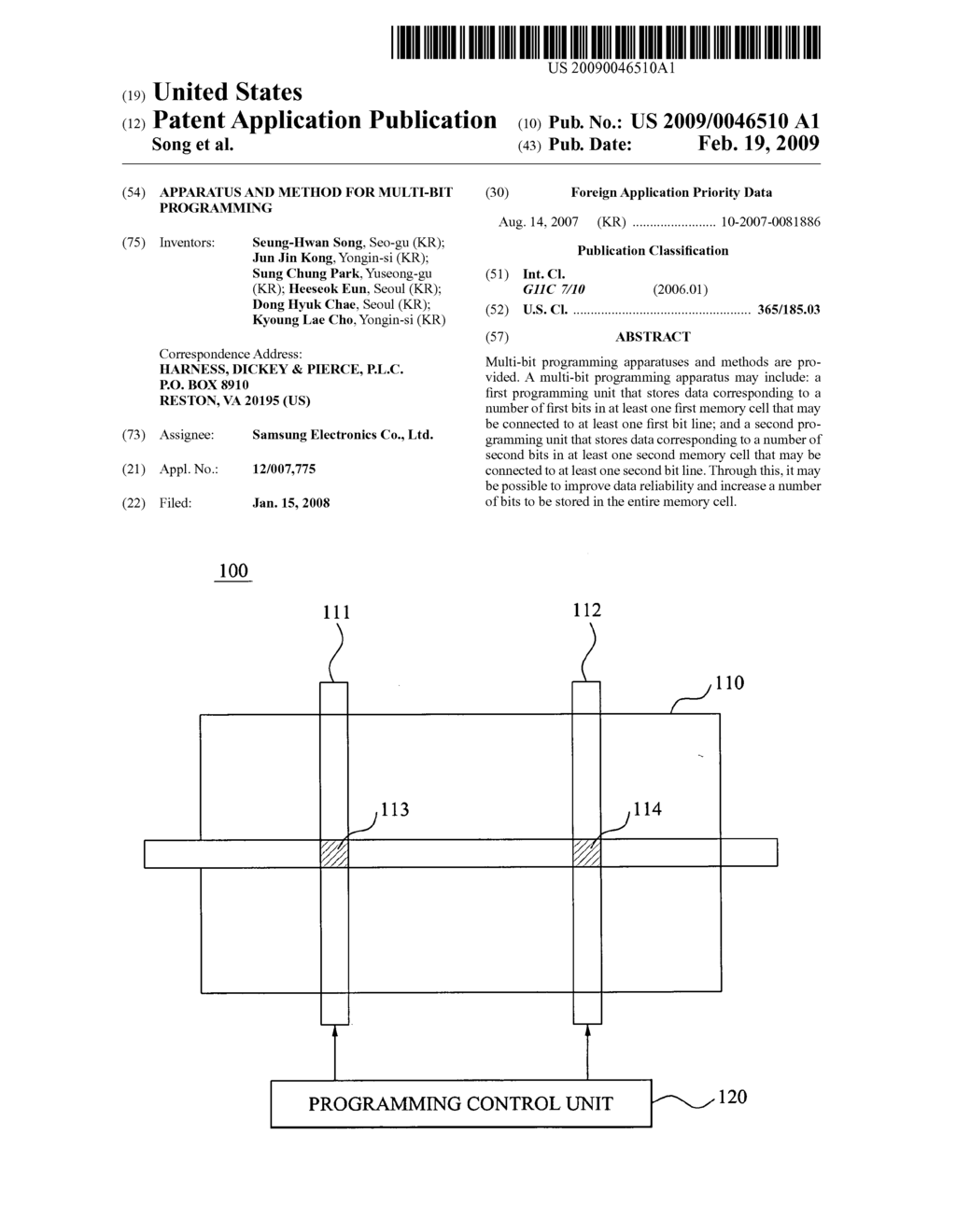 Apparatus and method for multi-bit programming - diagram, schematic, and image 01