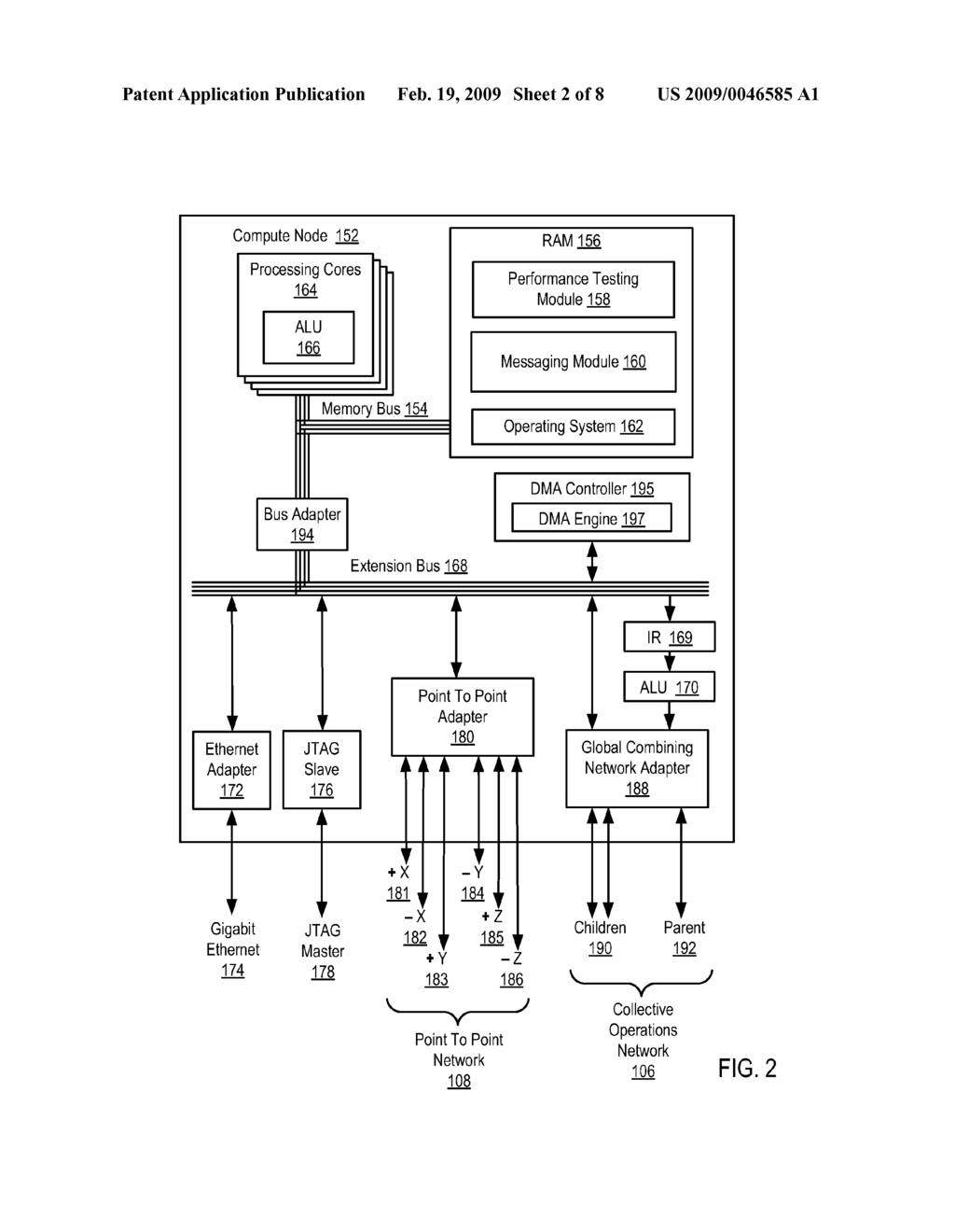 Determining Communications Latency for Transmissions Between Nodes in a Data Communications Network - diagram, schematic, and image 03