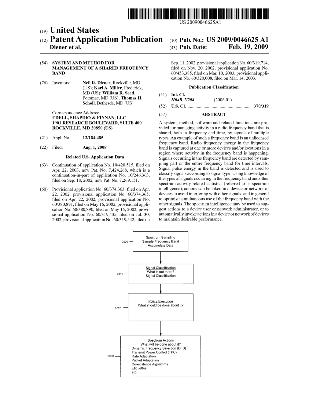 System and Method for Management of a Shared Frequency Band - diagram, schematic, and image 01