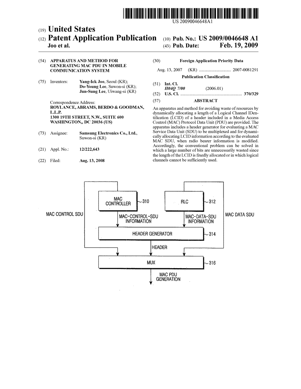 Apparatus and method for generating MAC PDU in mobile communication system - diagram, schematic, and image 01