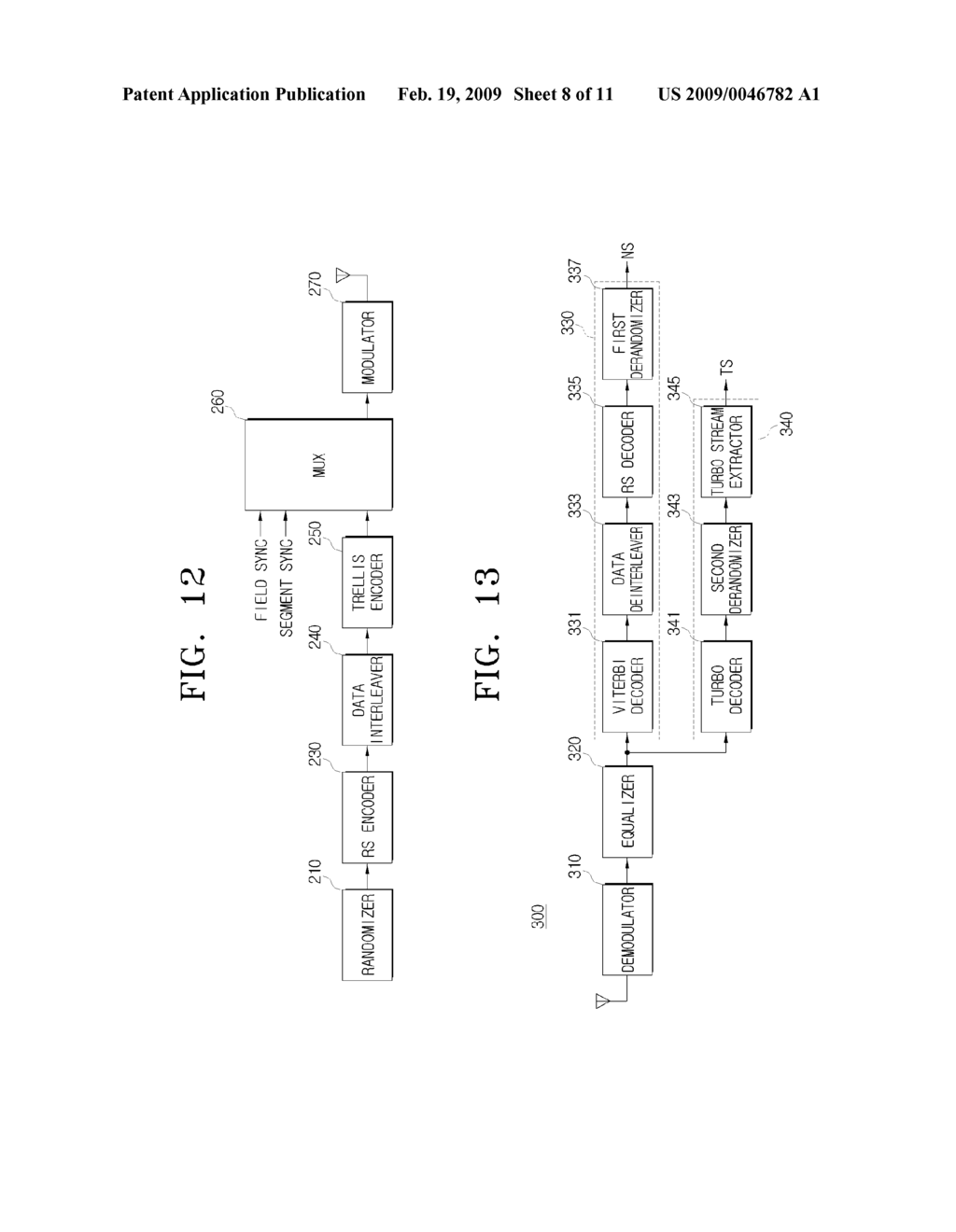 TRANSPORT STREAM GENERATING DEVICE, TRANSMITTING DEVICE, RECEIVING DEVICE, AND A DIGITAL BROADCAST SYSTEM HAVING THE SAME, AND METHOD THEREOF - diagram, schematic, and image 09