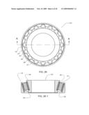 BEARINGS, RACES AND COMPONENTS THEREOF HAVING DIAMOND AND OTHER SUPERHARD SURFACES diagram and image