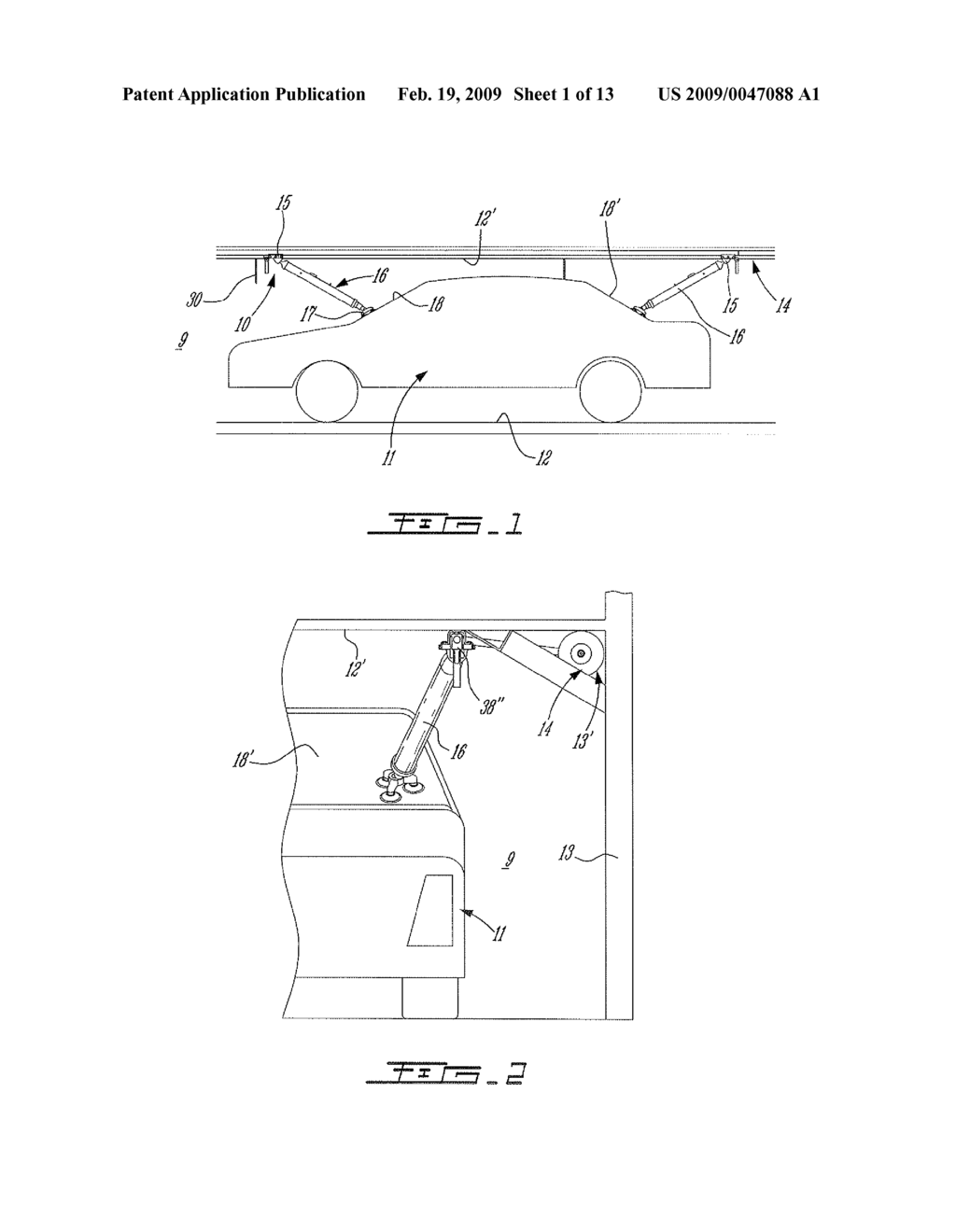 VEHICLE RESTRAINING SYSTEM FOR TRANSPORTING VEHICLES IN A TRANSPORT CARRIER - diagram, schematic, and image 02