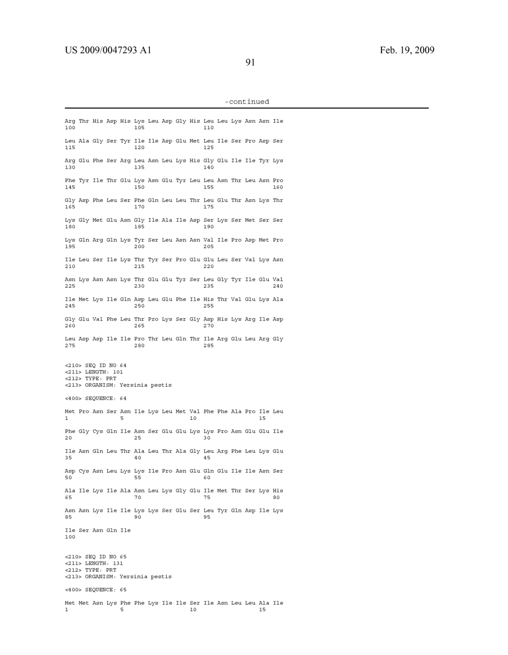 Compositions Comprising Yersinia Pestis Antigens - diagram, schematic, and image 100