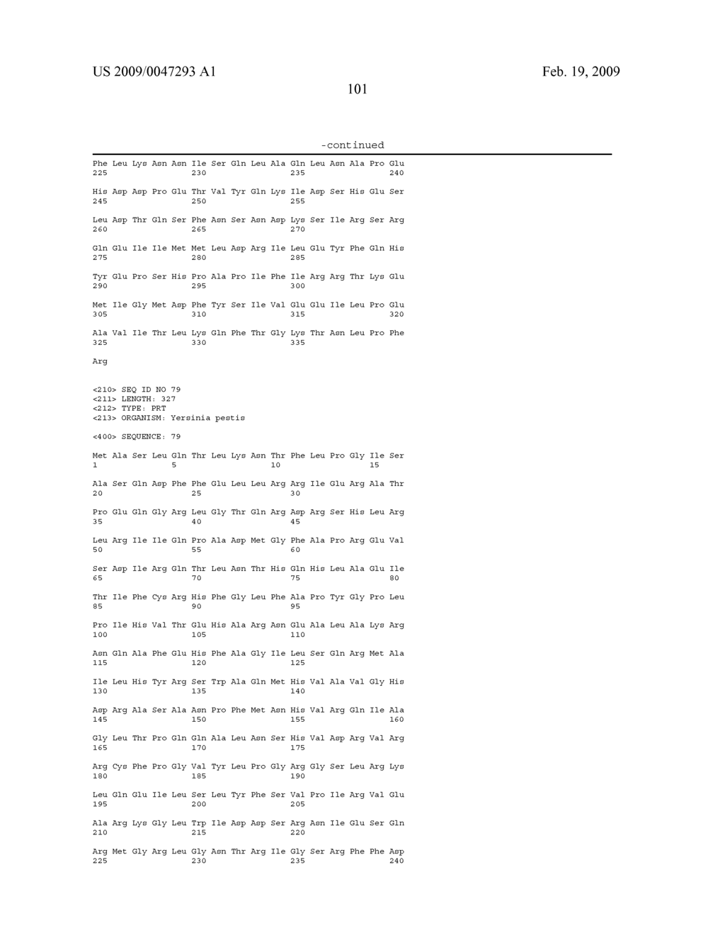 Compositions Comprising Yersinia Pestis Antigens - diagram, schematic, and image 110