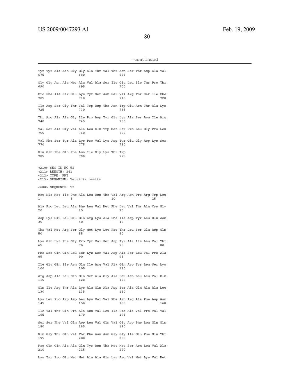 Compositions Comprising Yersinia Pestis Antigens - diagram, schematic, and image 89