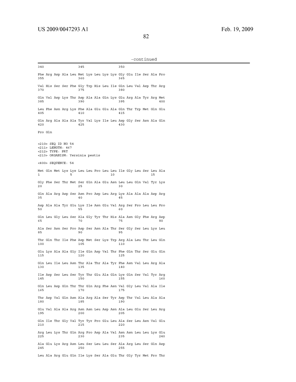 Compositions Comprising Yersinia Pestis Antigens - diagram, schematic, and image 91