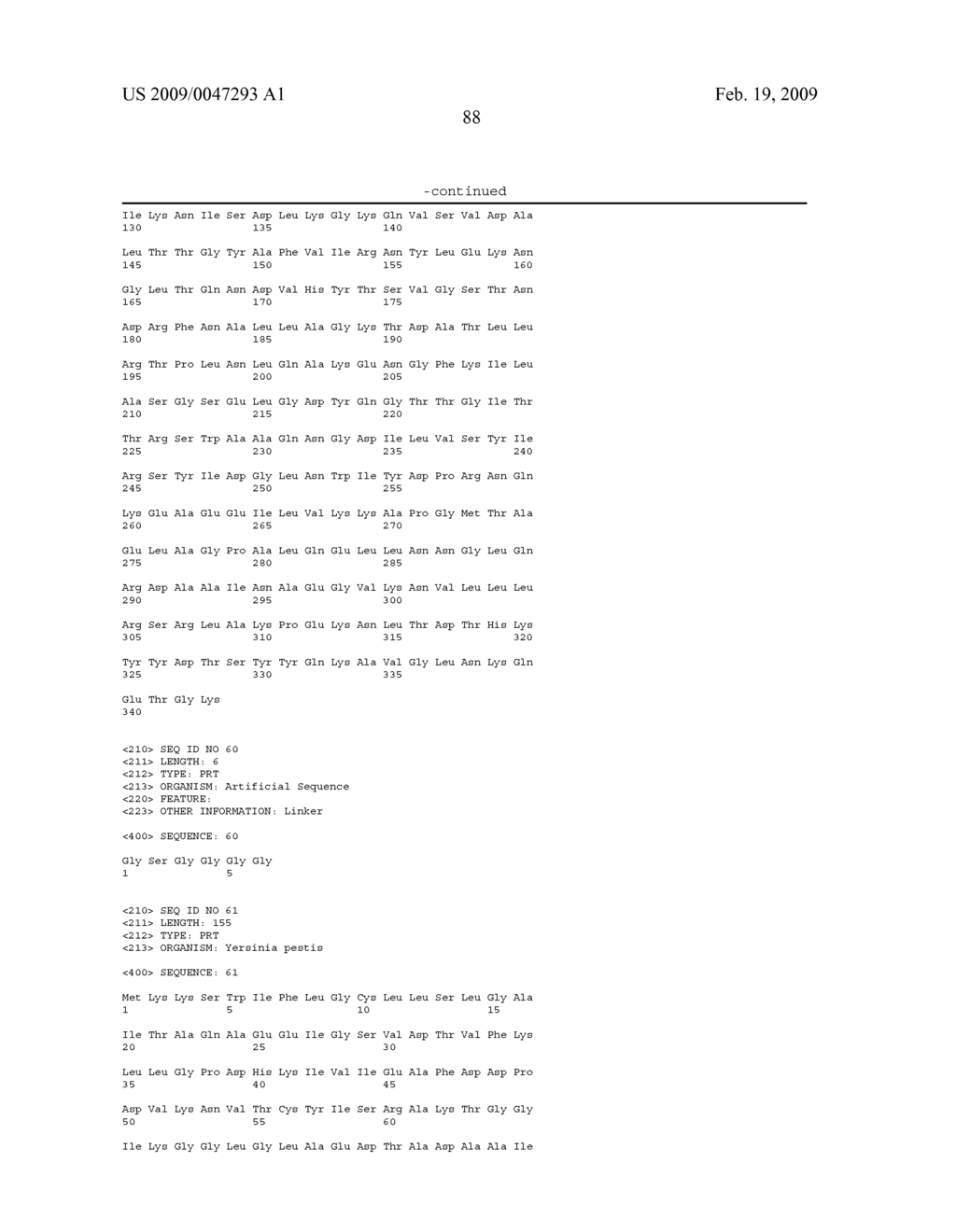 Compositions Comprising Yersinia Pestis Antigens - diagram, schematic, and image 97