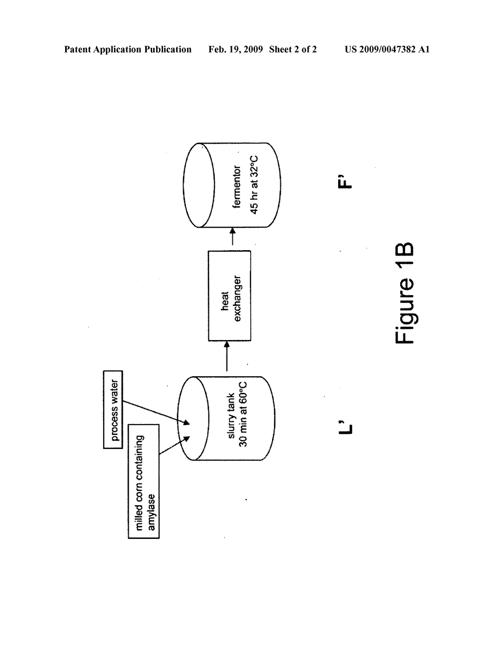 PROCESS FOR STARCH LIQUEFACTION AND FERMENTATION - diagram, schematic, and image 03