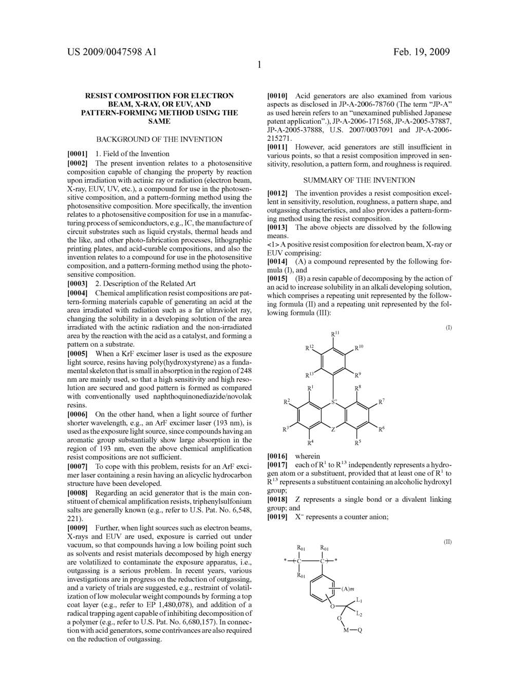 RESIST COMPOSITION FOR ELECTRON BEAM, X-RAY, OR EUV, AND PATTERN-FORMING METHOD USING THE SAME - diagram, schematic, and image 02