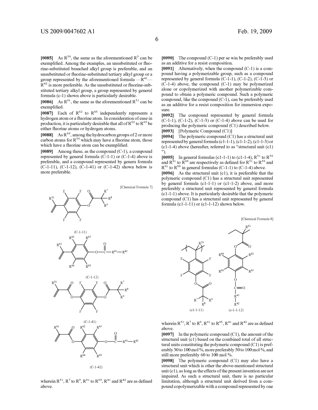 FLUORINE-CONTAINING COMPOUND, RESIST COMPOSITION FOR IMMERSION EXPOSURE, AND METHOD OF FORMING RESIST PATTERN - diagram, schematic, and image 08