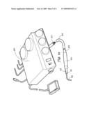 Unitized modular ultrasonic handpiece cable connector diagram and image