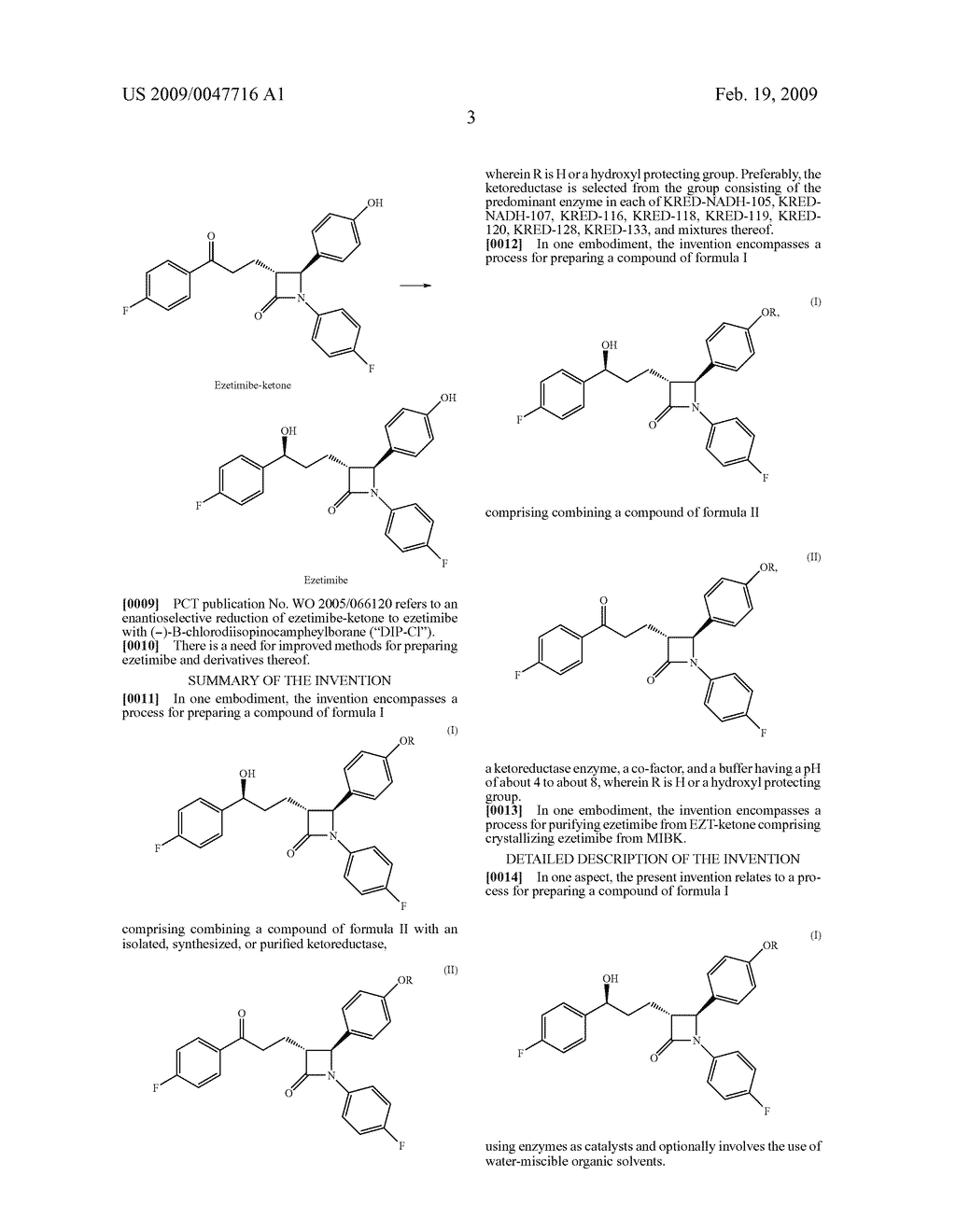 REDUCTION PROCESSES FOR THE PREPARATION OF EZETIMIBE - diagram, schematic, and image 04