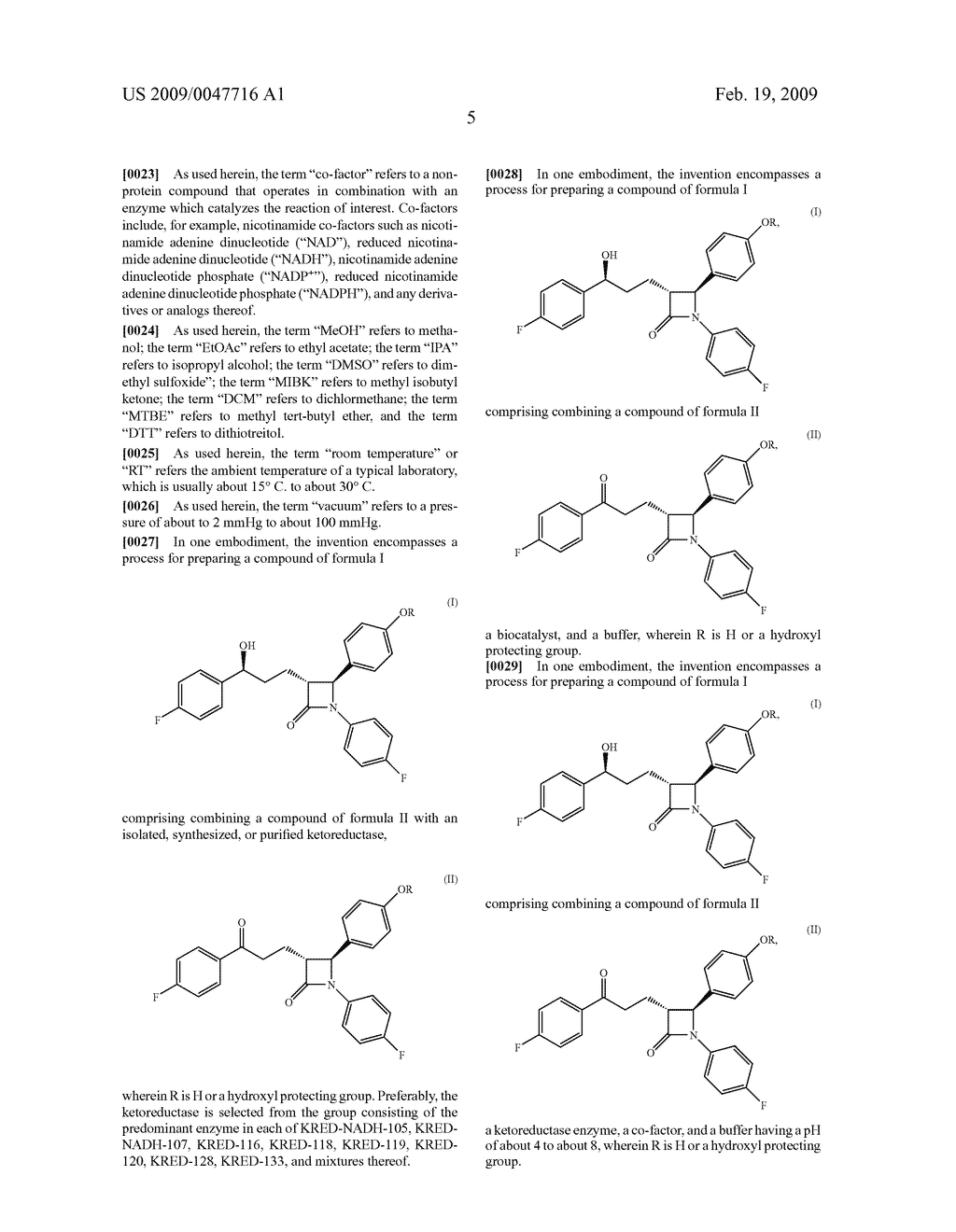 REDUCTION PROCESSES FOR THE PREPARATION OF EZETIMIBE - diagram, schematic, and image 06