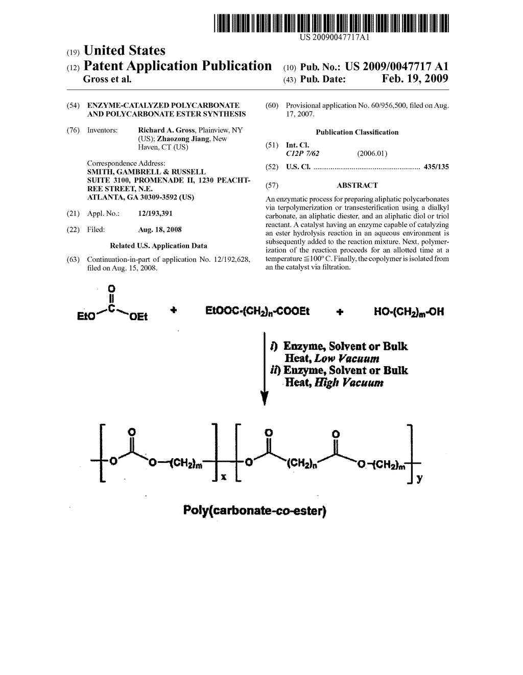 ENZYME-CATALYZED POLYCARBONATE AND POLYCARBONATE ESTER SYNTHESIS - diagram, schematic, and image 01