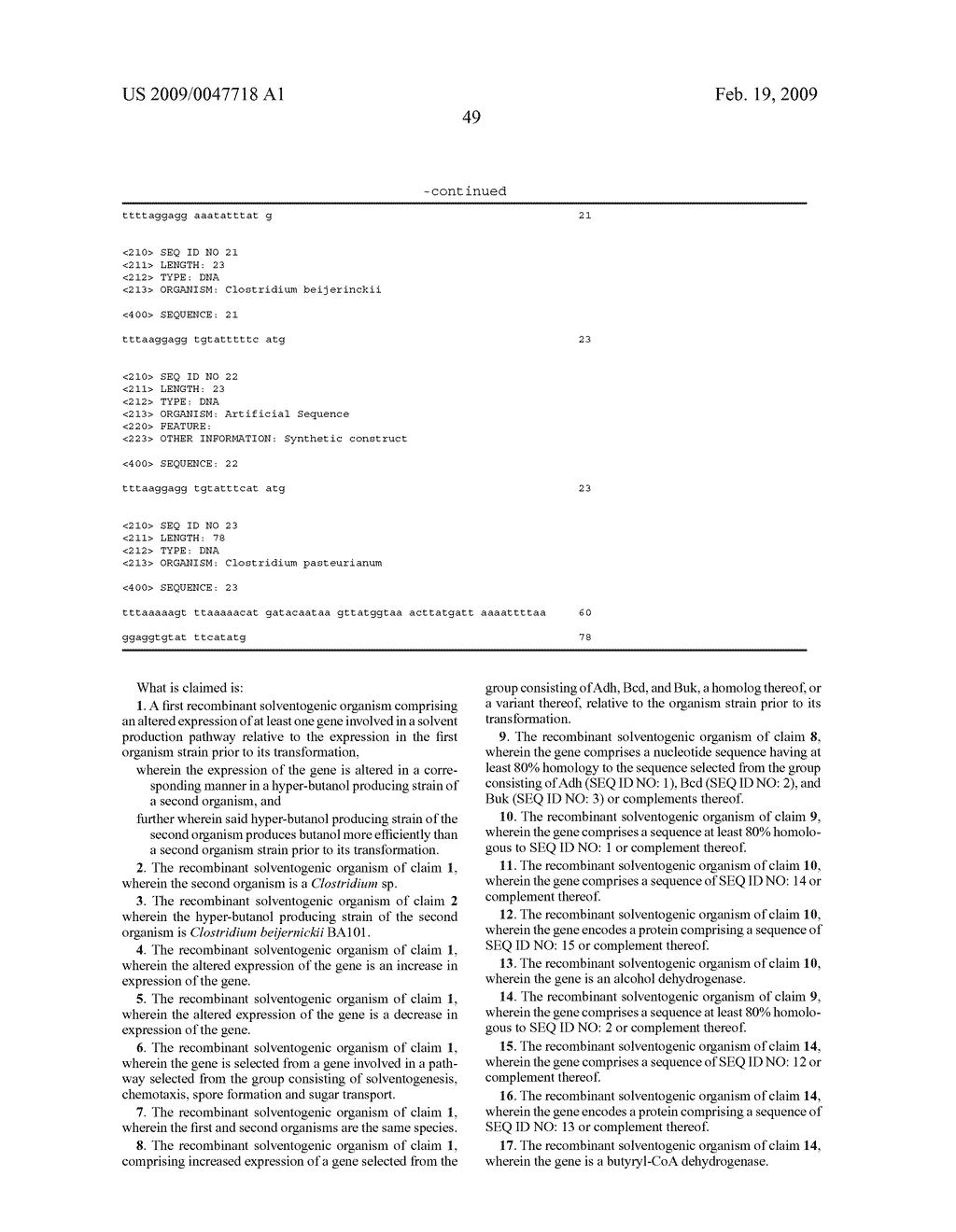 Methods and compositions for producing solvents - diagram, schematic, and image 74