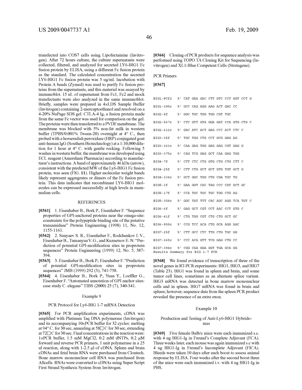 Human LY6-Big Molecules and Methods of Use - diagram, schematic, and image 88