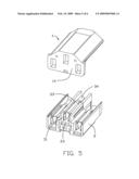 Power connector with sealed inner base member diagram and image