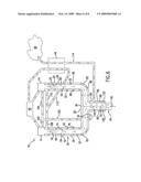 Marine engine exhaust system with cooling arrangement diagram and image