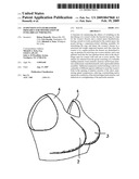 Suspension-styled brassiere primarily for minimization of intra-breast wrinkling diagram and image