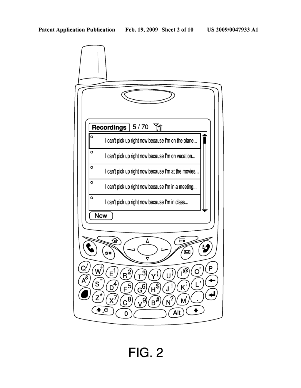 Messaging network, system and method for an away user of a mobile communications device - diagram, schematic, and image 03