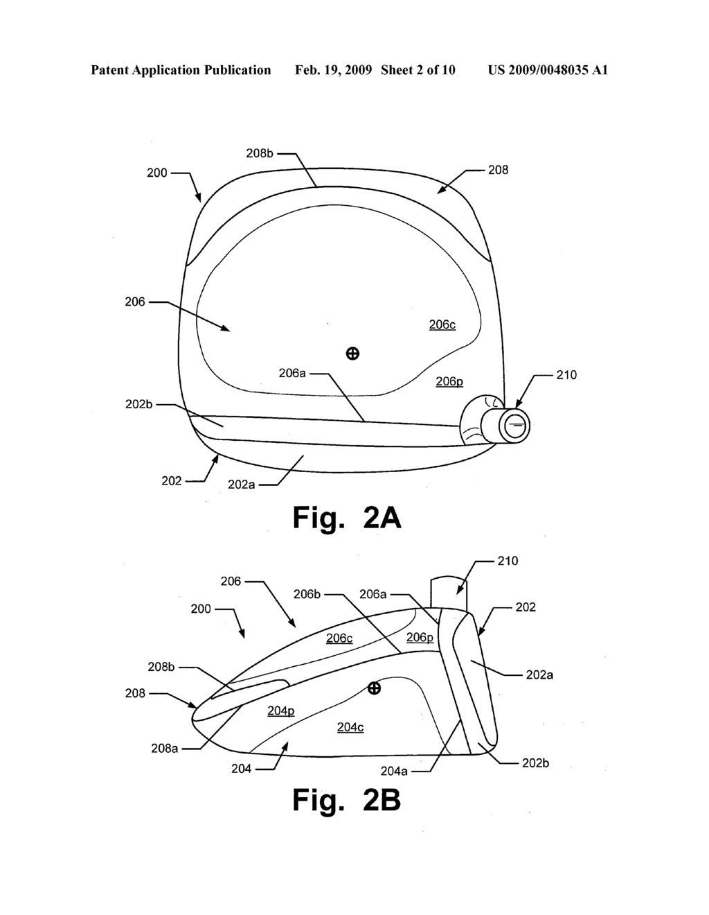 High Moment of Inertia Wood-Type Golf Clubs and Golf Club Heads - diagram, schematic, and image 03