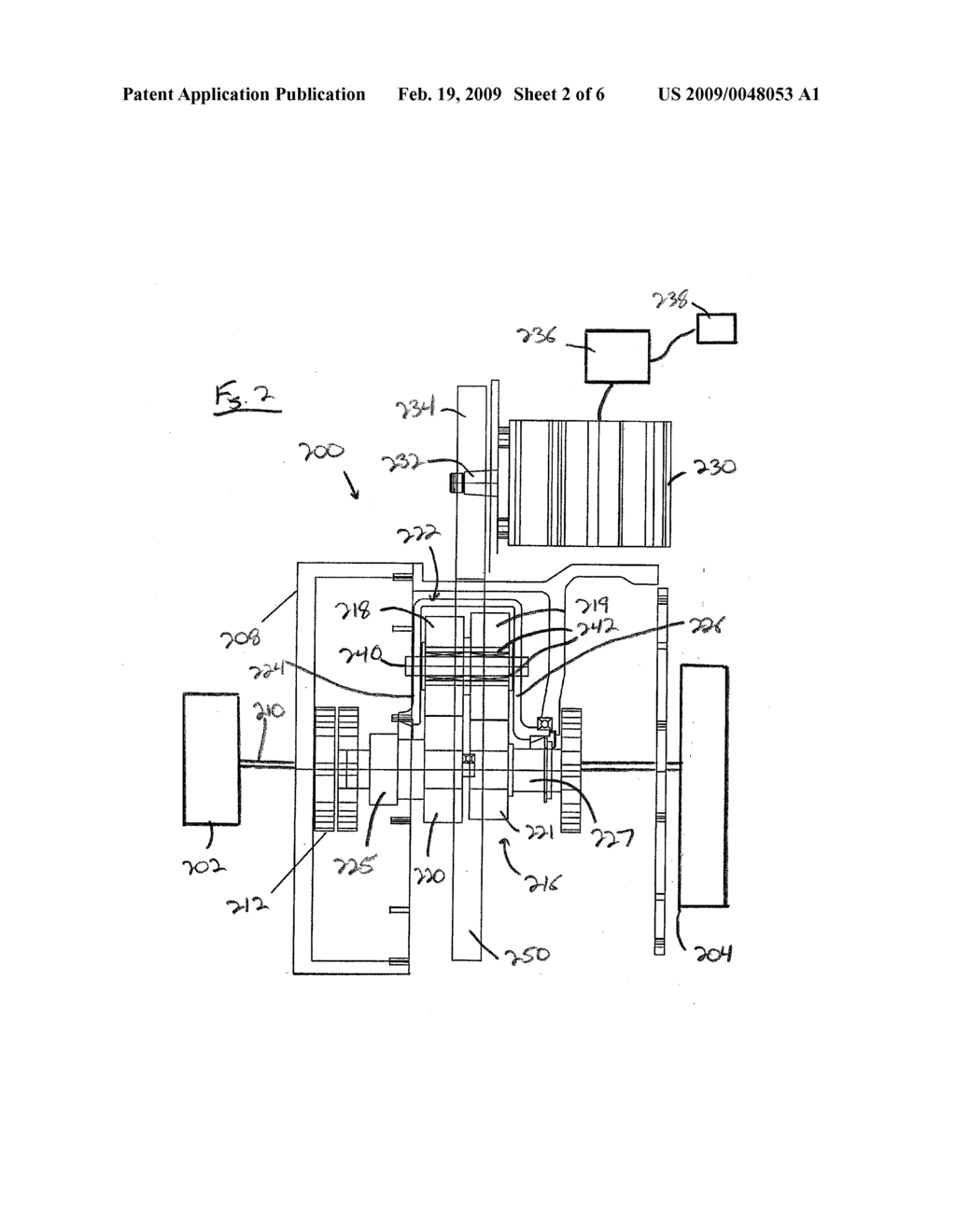 AUXILIARY TRANSMISSION FOR A CONTINOUSLY VARIABLE TRANSMISSION WITH ACTIVE SPEED CONTROL - diagram, schematic, and image 03