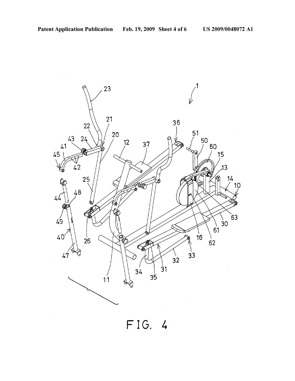 Stationary exerciser - diagram, schematic, and image 05