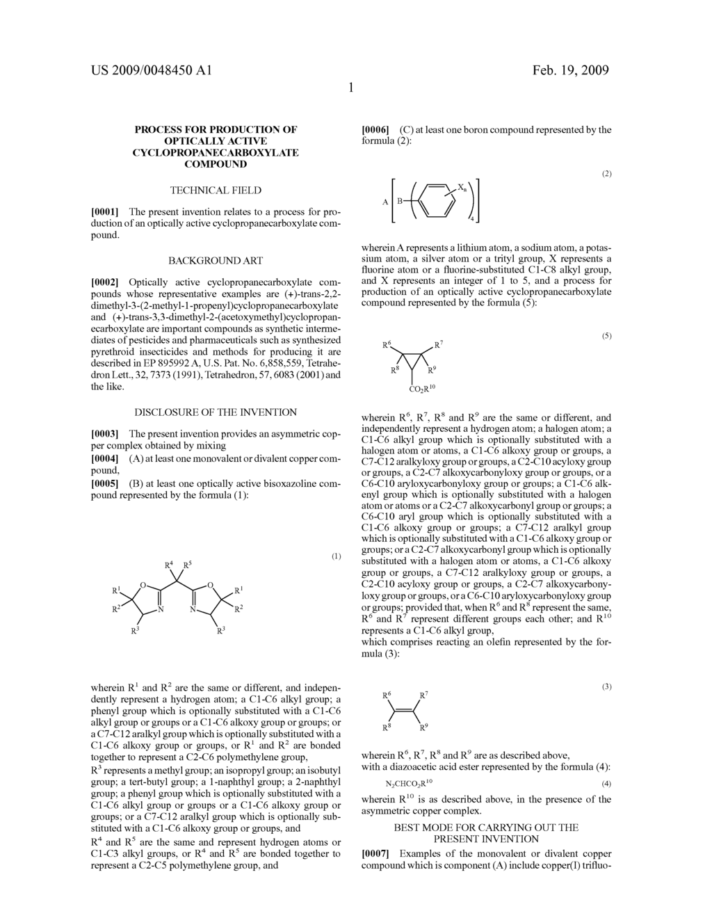 Process for production of optically active cyclopropanecarboxylate compound - diagram, schematic, and image 02