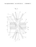 Implantable mesh for surgical reconstruction in the area of the pelvic floor diagram and image