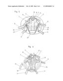 Implantable mesh for surgical reconstruction in the area of the pelvic floor diagram and image