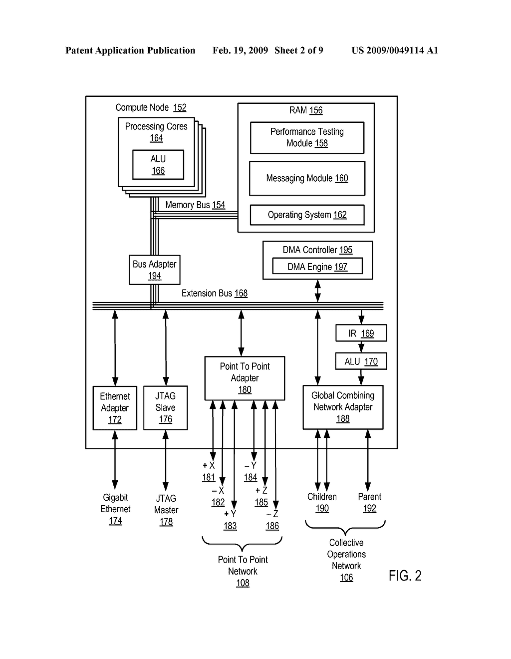 Determining a Bisection Bandwidth for a Multi-Node Data Communications Network - diagram, schematic, and image 03