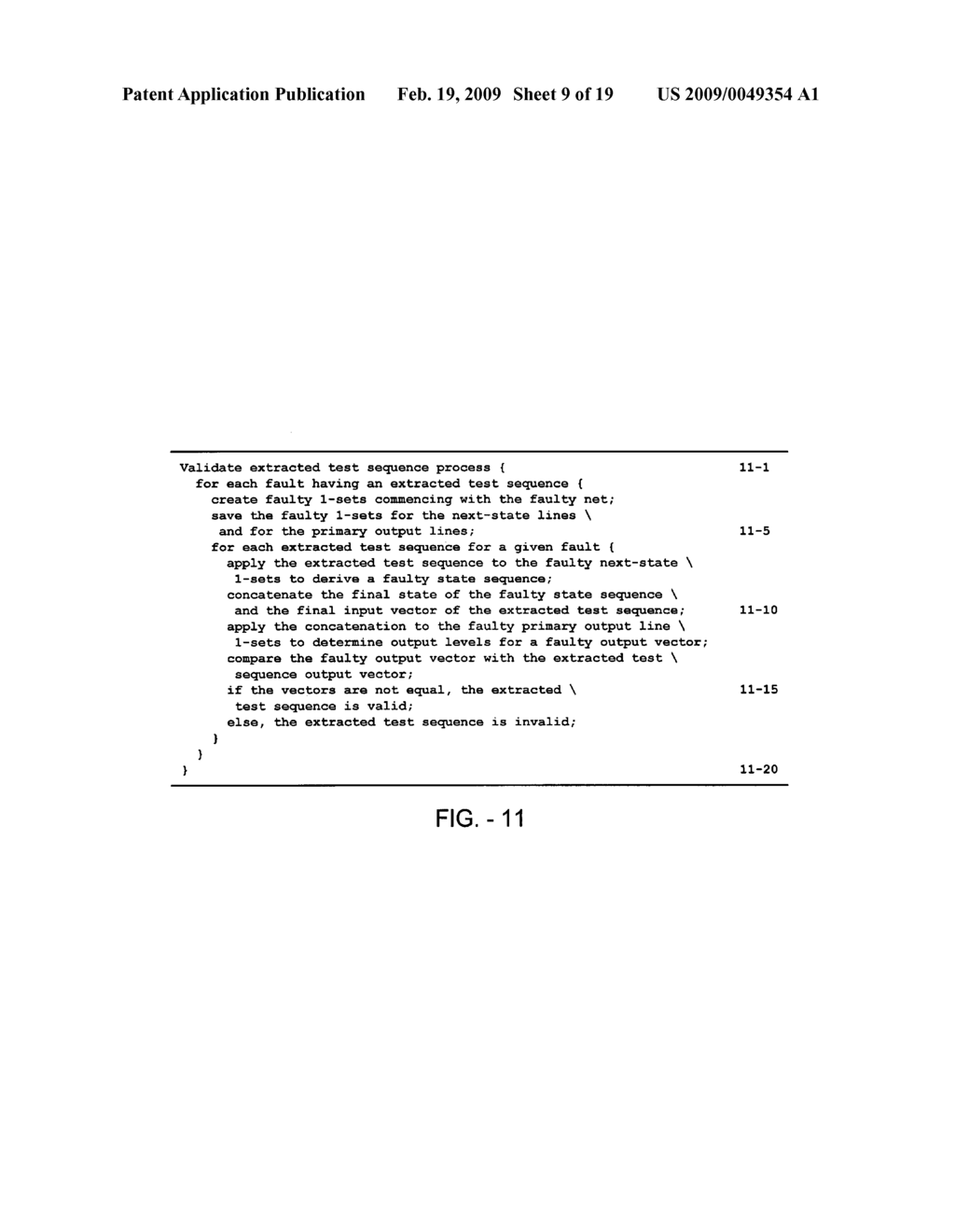 Single-pass, concurrent-validation methods for generating test patterns for sequential circuits - diagram, schematic, and image 10