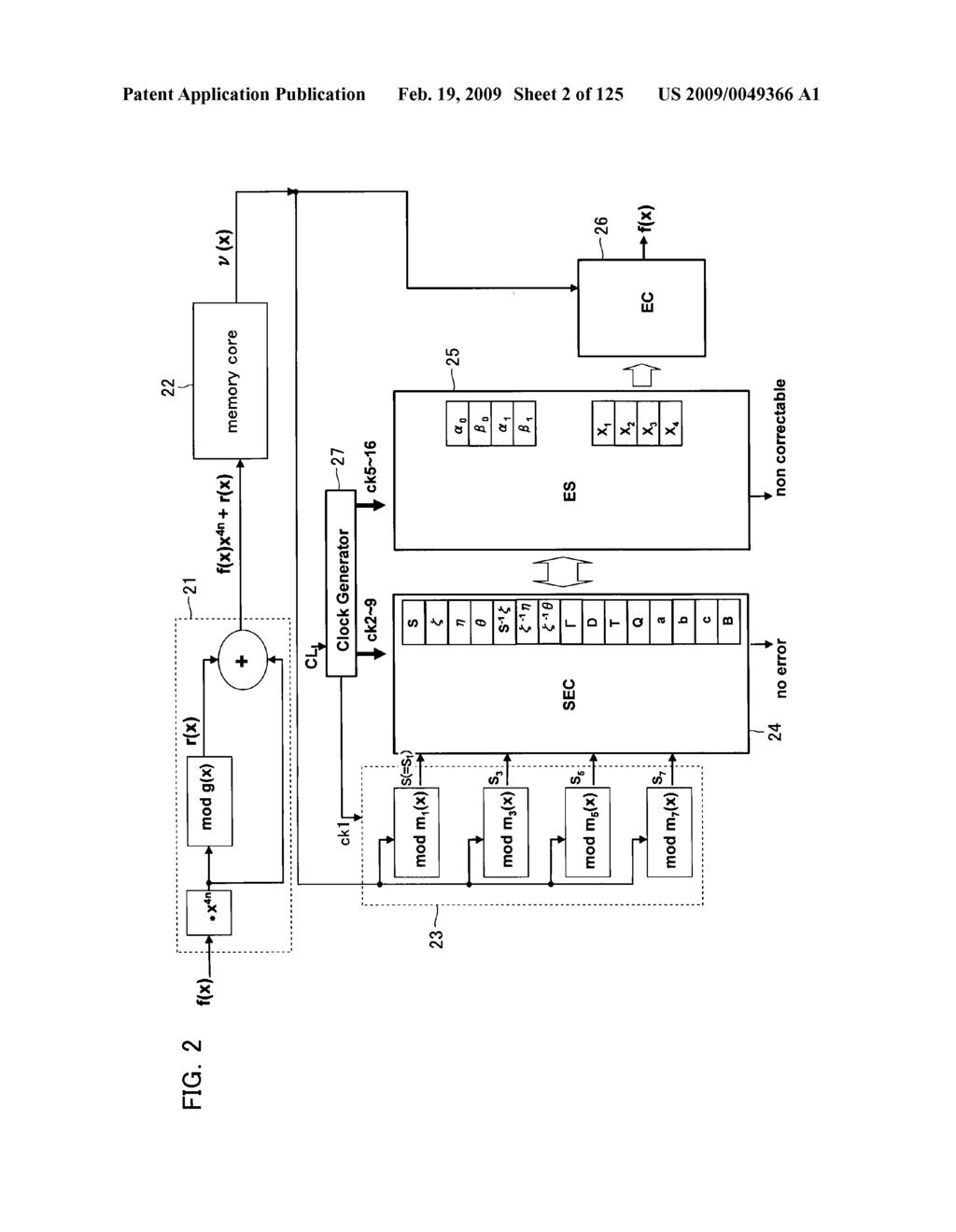 MEMORY DEVICE WITH ERROR CORRECTION SYSTEM - diagram, schematic, and image 03