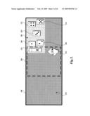 MOVING COMPUTER DISPLAYABLE CONTENT INTO A PREFERRED USER INTERACTIVE FOCUS AREA diagram and image