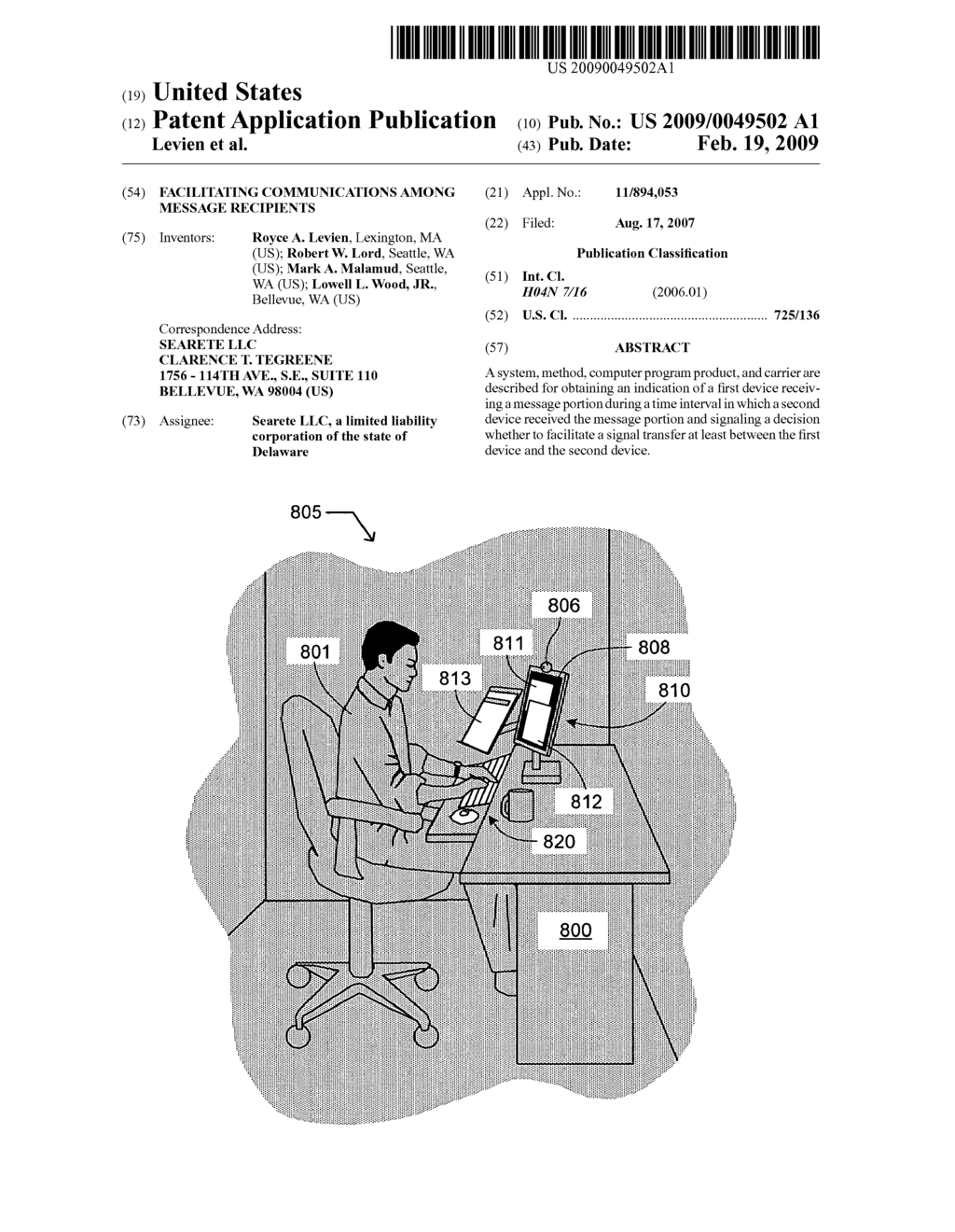 Facilitating communications among message recipients - diagram, schematic, and image 01