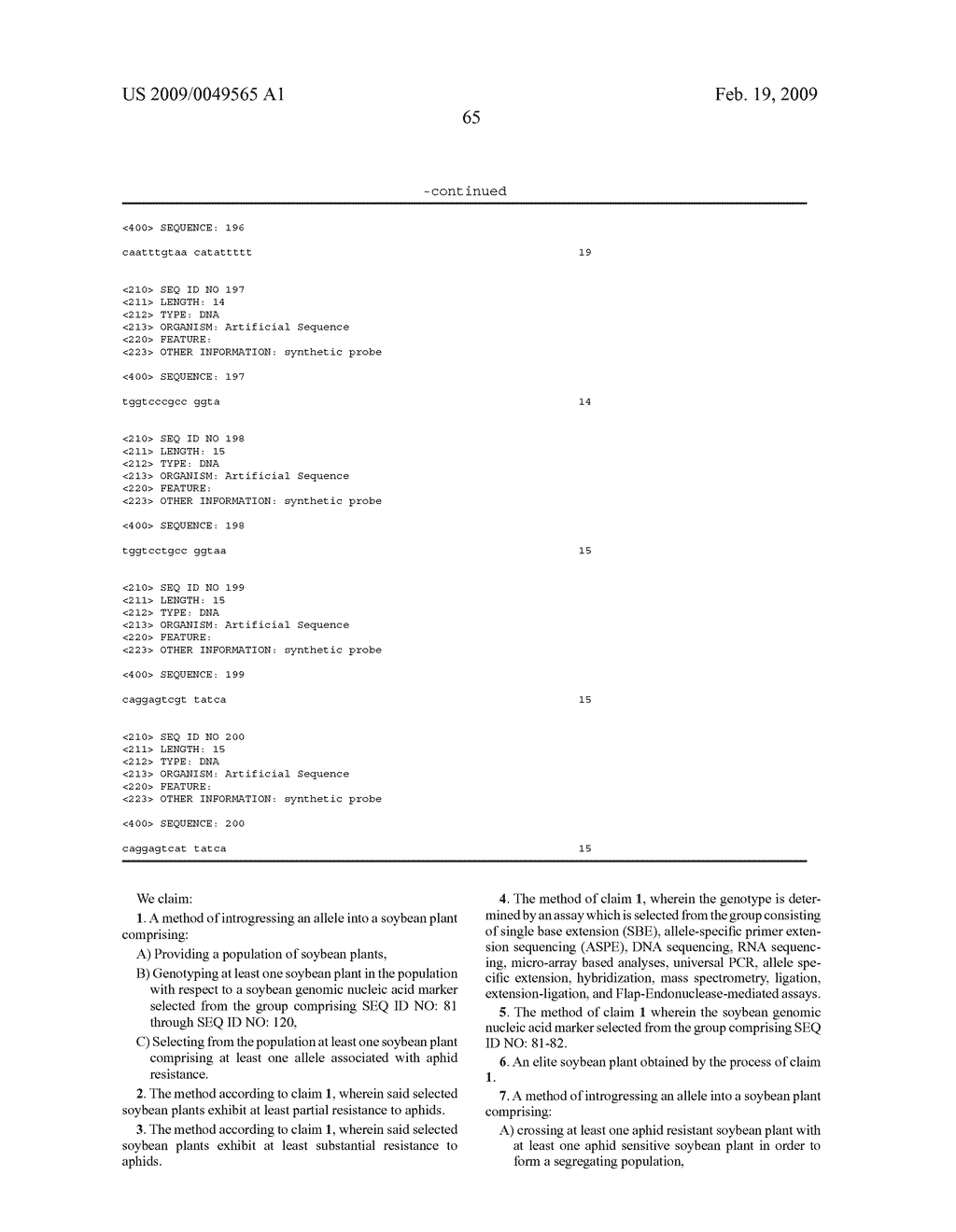 Methods to Identify Soybean Aphid Resistant Quantitative Trait Loci in Soybean and Compositions Thereof - diagram, schematic, and image 66