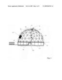 C.O.R.E. - Continuous Omnidirectional Radian Energy geodesic hubs/structures diagram and image